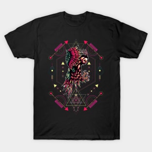 The Owl sacred geometry T-Shirt